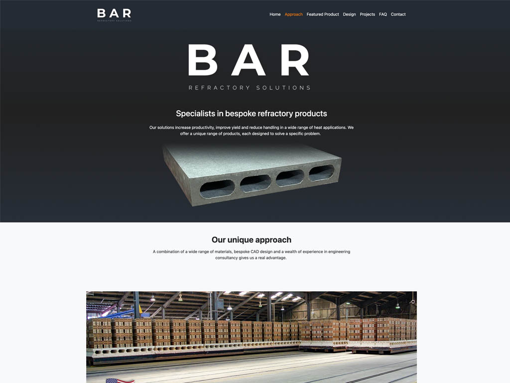 BAR Refractory Solutions website