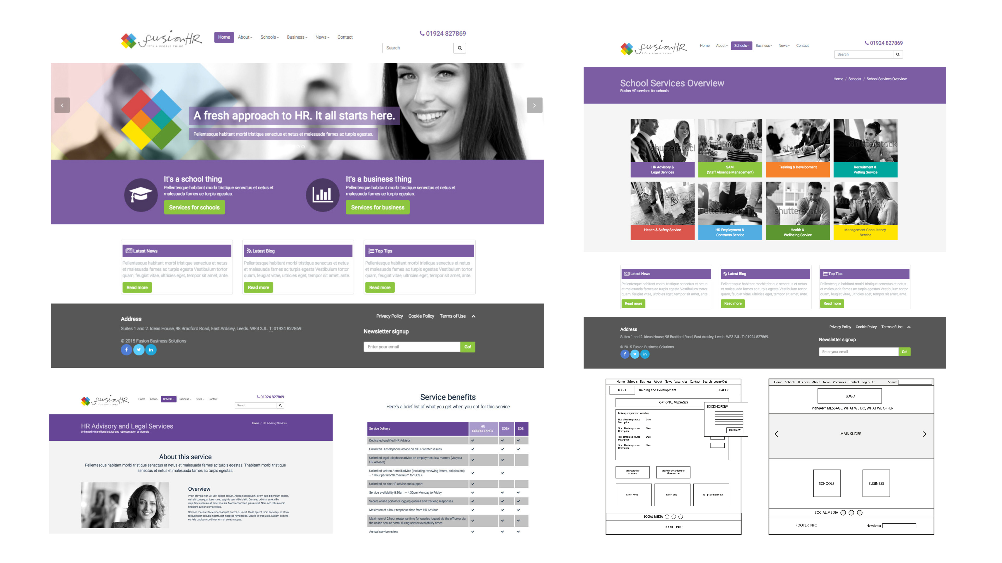 Fusion Business Solutions website