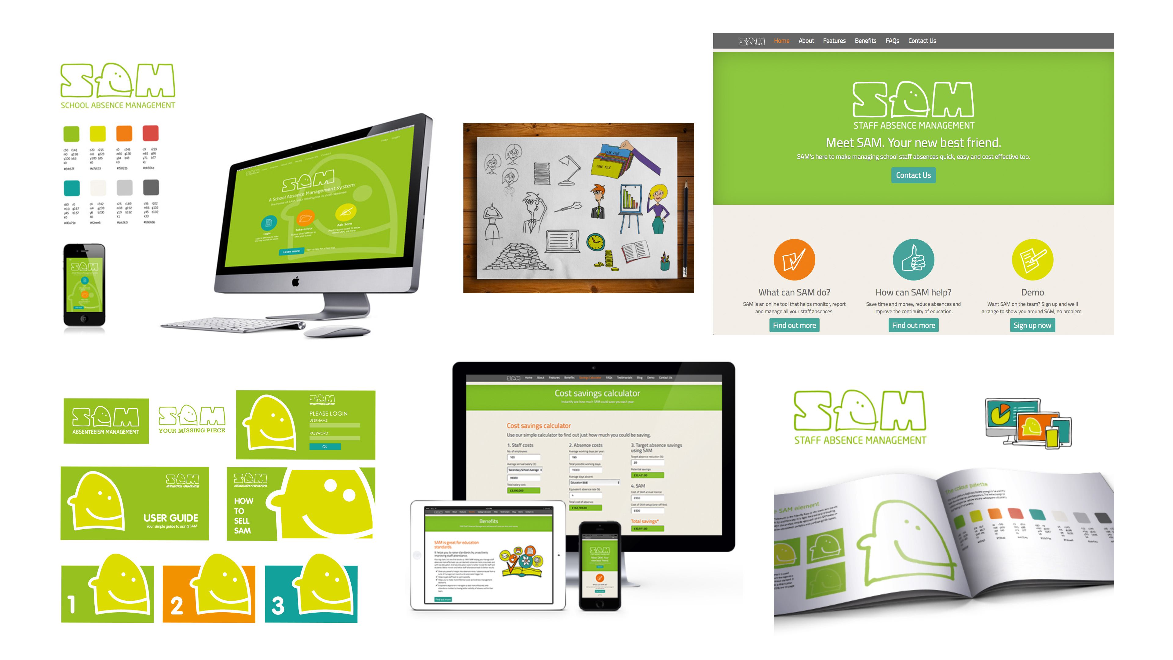 SAM website and brand